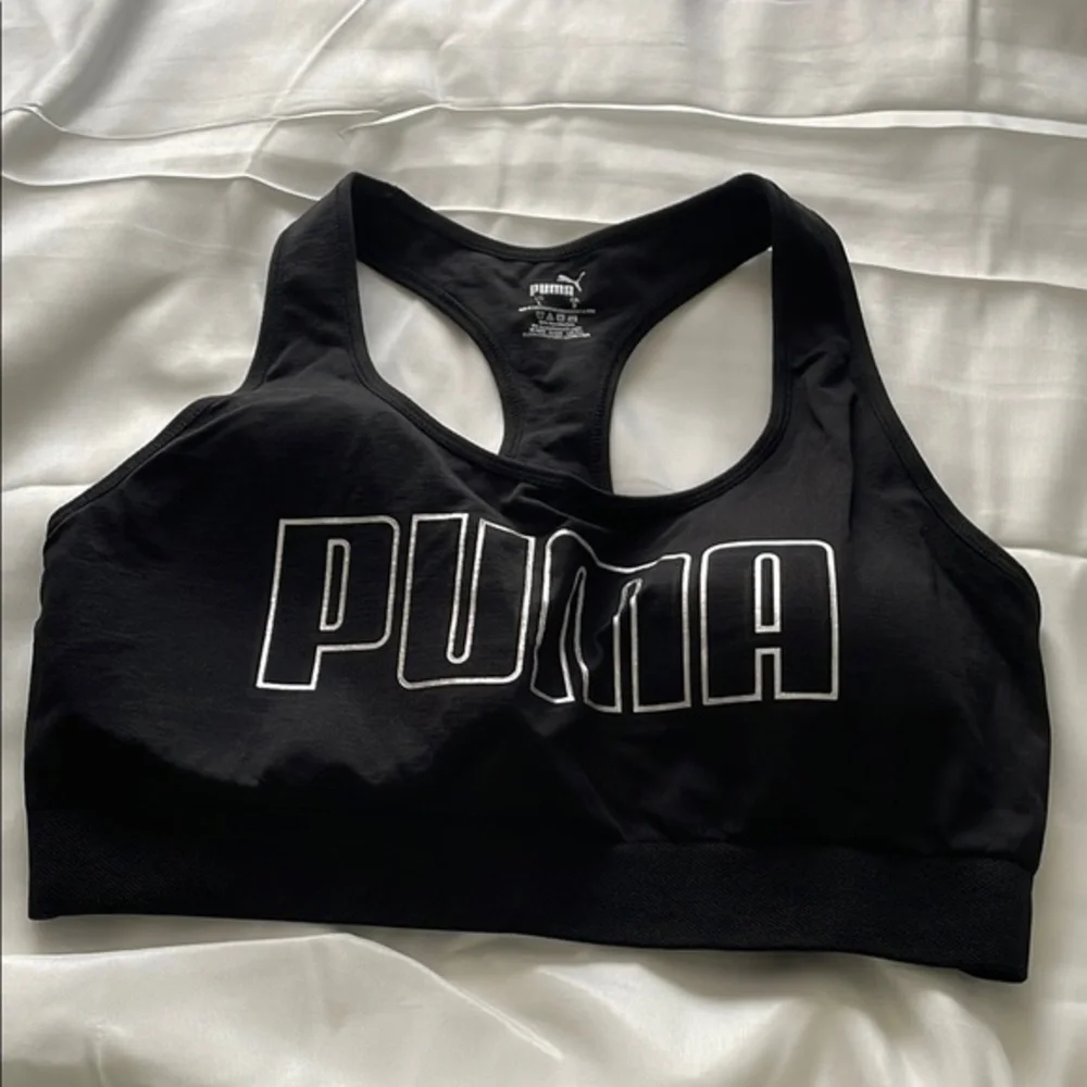 Puma Black Racerback Sports Bra Intimates